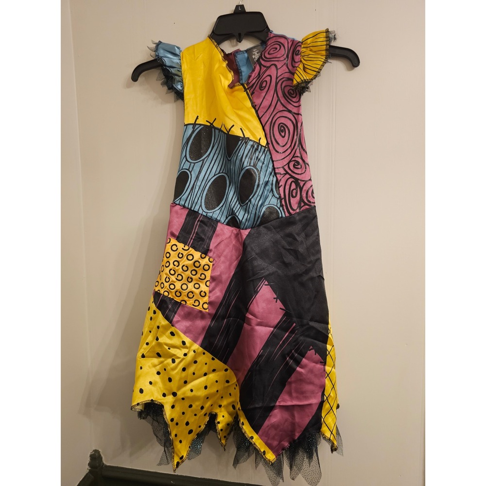 Disney Sally Nightmare Before Christmas Costume Girls Large 10-12 Dress
